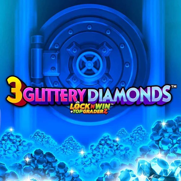 3 Glittery Diamonds game by PearFiction Studios – logo hosted on Spinbara Casino