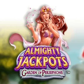 Official Jackpots logo: Almighty Jackpots: Garden of Persephone by Novomatic at Spinbara Casino