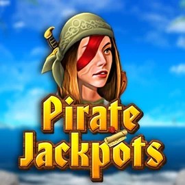 Pirate Jackpots slot logo by Belatra Games at Spinbara Casino